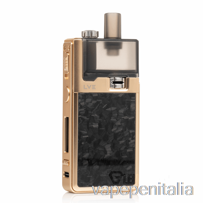 Vape Box Mod Lve Orion 2 40w Pod System Forgiato Carbonio / Oro